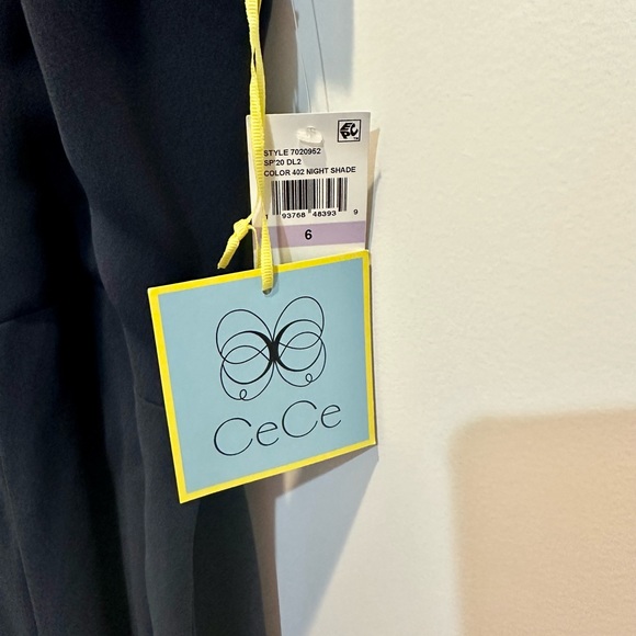 NWT Cece Navy wide leg jumpsuit - Picture 4 of 5